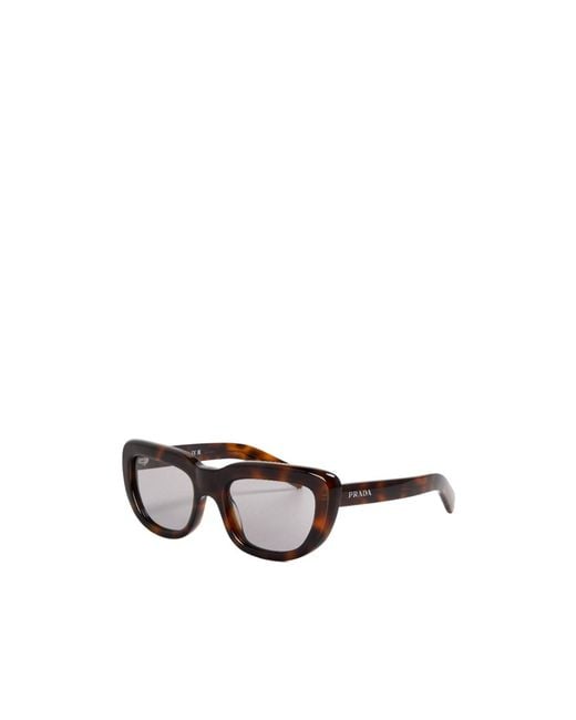 Prada White Oversized Sunglasses