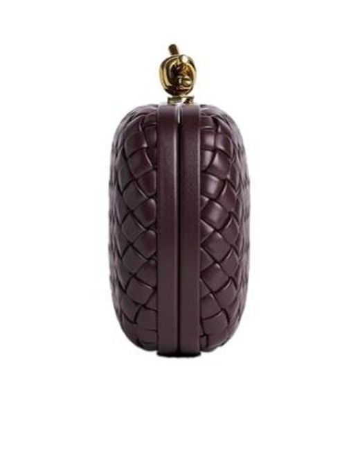 Bottega Veneta Red Knot Minaudiere Clutch Bag