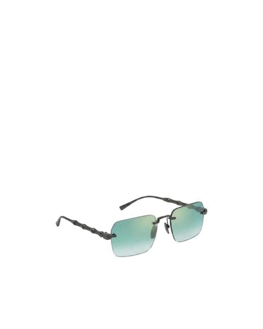 Gucci Green Eyewear Frameless Rectangular Sunglasses for men