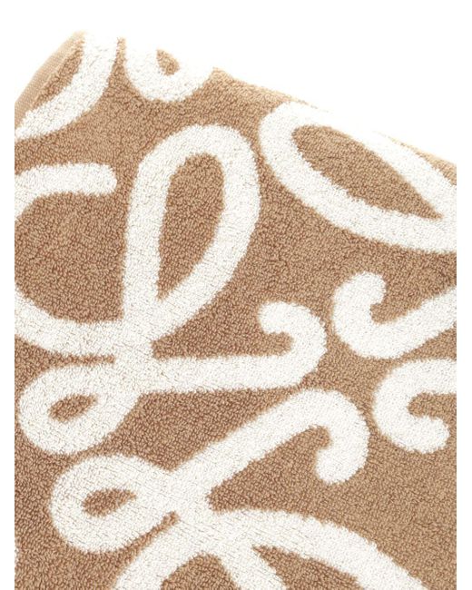 Loewe White Anagram Towel for men