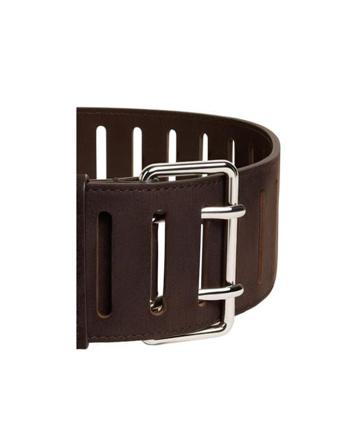 Alaïa White Rectangular Large Belt