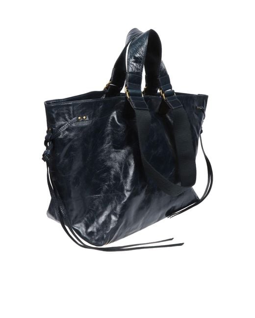Isabel Marant Black Wardy Tie-Fastened Tote Bag
