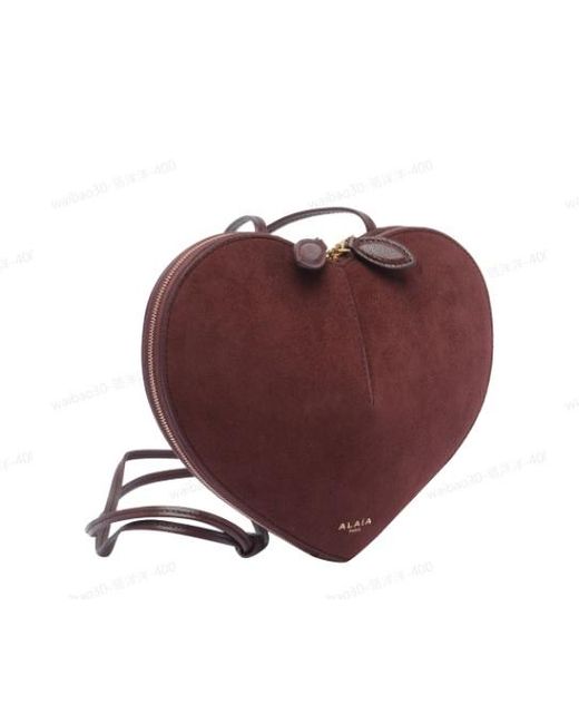 Alaïa Red Alaïa 3D Heart-Shaped Bag