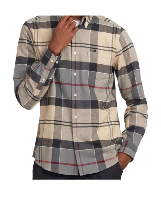 Barbour Gray Edderton Shirt for men