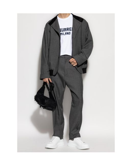 DSquared² Gray Tailored Pants for men