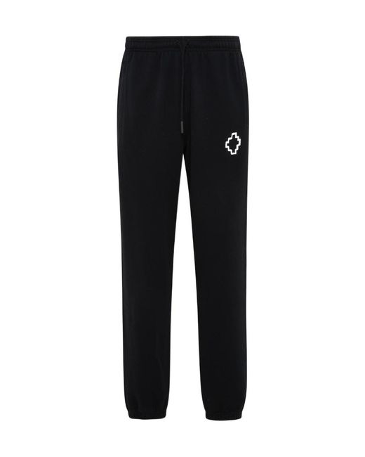 Marcelo Burlon Black County Of Milan Tempera Cross Sweatpants for men