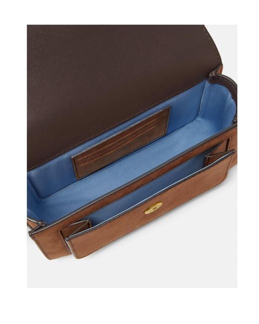 Versace Brown Medusa Biggie Messenger Bag for men