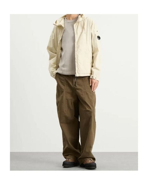 C P Company Natural Lens High Neck Hooded Jacket for men