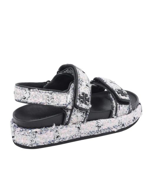 Tory Burch Multicolor Logo-Detailed Open Toe Sandals