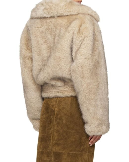 Stand Studio Natural Lena Buttoned Cropped Jacket