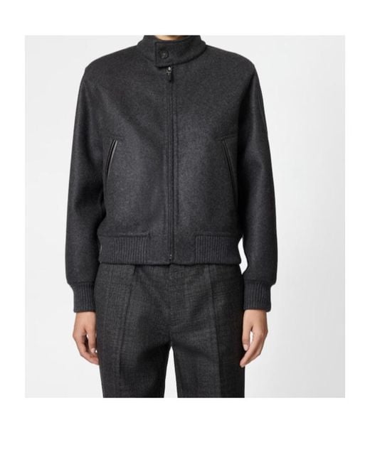 Tod's Blue Wool Bomber Jacket