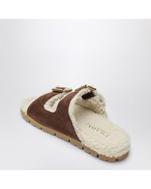 Prada Brown Sliders