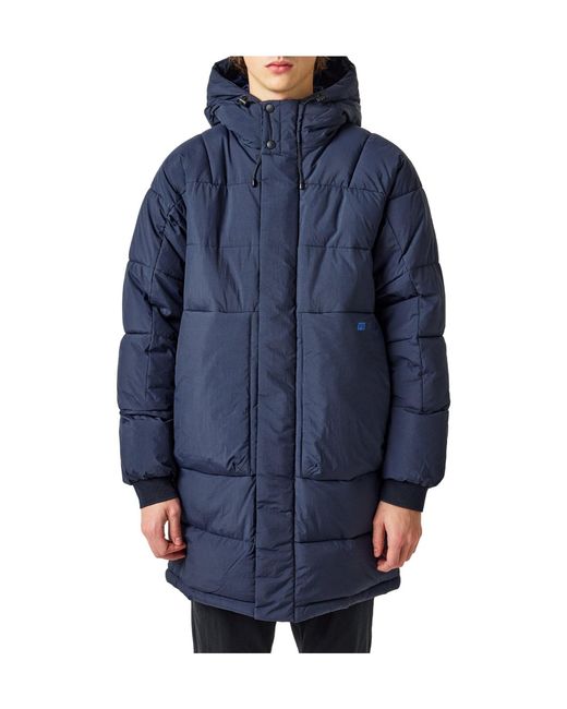 Paul Smith Blue Lightweight Midlength Down Jacket for men