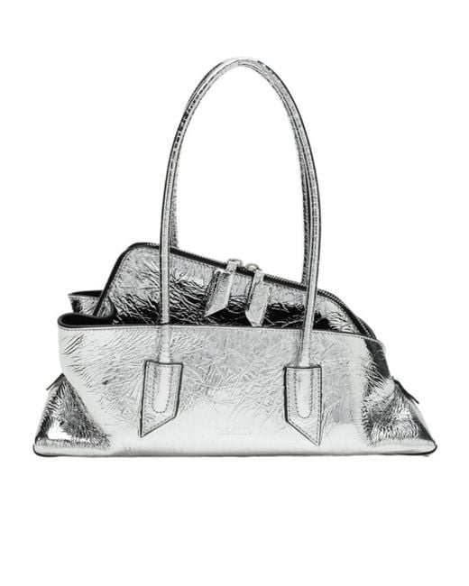 The Attico Metallic The La Passeggiata Small Top Handle Bag