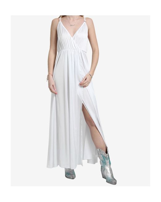 Aniye By White Spaghetti Strap Dress