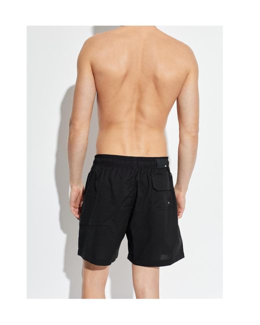 Amiri Black Printed Drawstring Swim Shorts for men