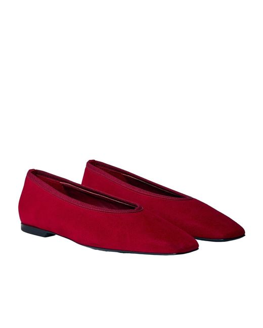 Totême Red Totême Pointed Toe Ballerinas