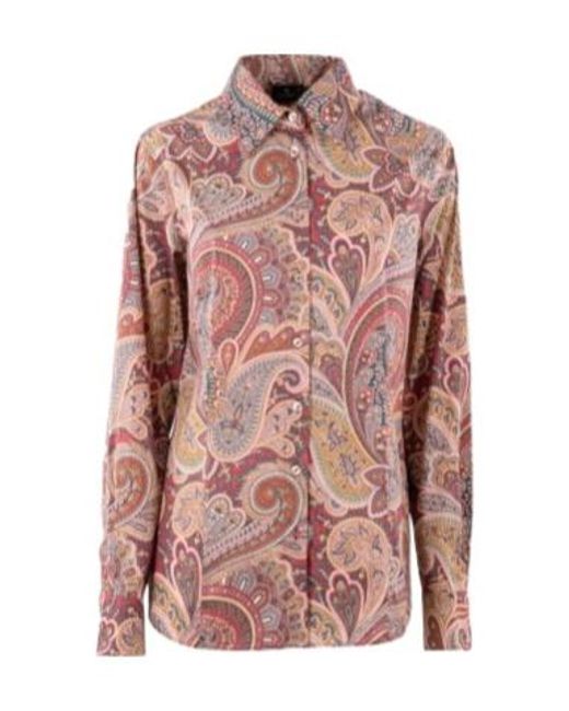 Etro Pink Long-Sleeved Shirt