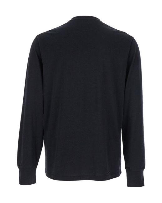 Tom Ford Blue Crewneck Long-Sleeved T-Shirt for men