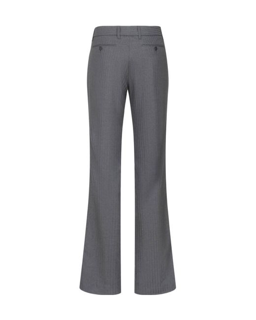 Etro Gray Straight Leg Tailored Pants for men