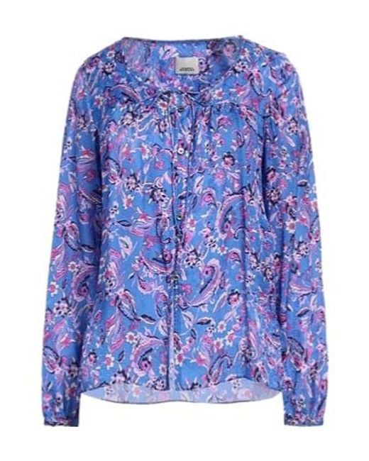 Isabel Marant Blue Printed Shirt
