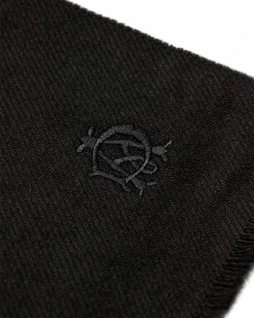 Dunhill Black Logo Scarf for men