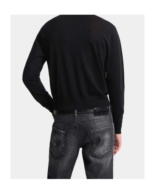 DSquared² Black Long Sleeved Jumper for men
