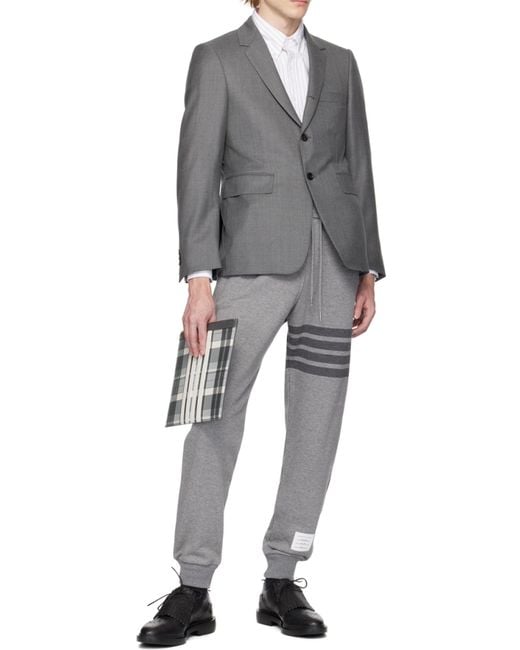 Thom Browne Black Tassel-Trim Leather Brogues for men