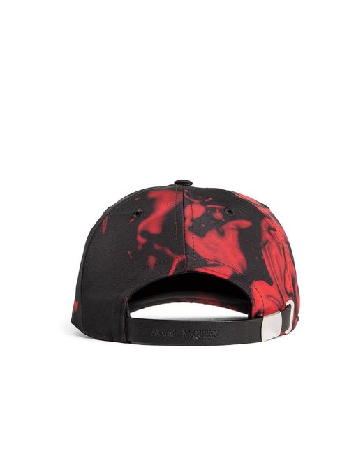 McQueen White Logo Baseball Cap for men