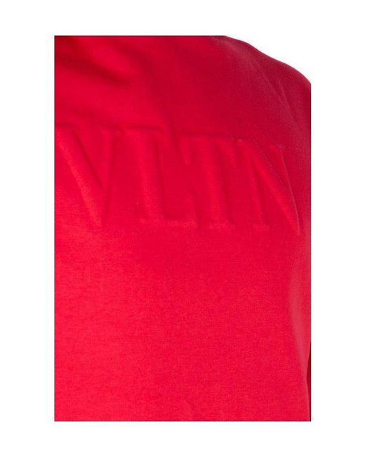 Valentino Red Vltn Motif Hoodie for men