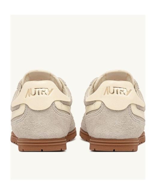 Autry White Windspin Lace-Up Sneakers for men
