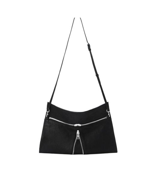 Alexander Wang Black Geo Medium Hobo Bag
