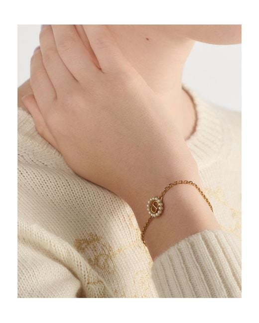 Dior Metallic Petit Cd Circle Bracelet