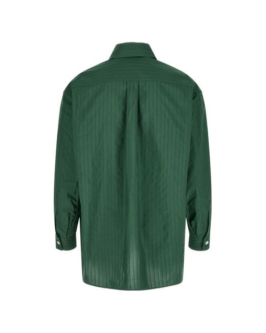 NAMACHEKO Green Striped Shirt for men