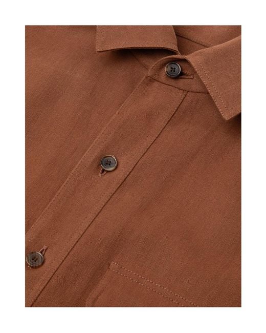 Loro Piana Brown Long Sleeve Buttoned Shirt