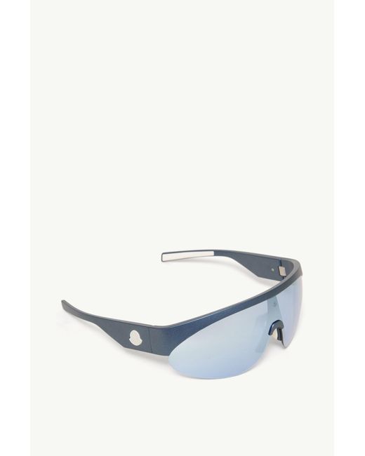 Moncler Blue Myrr Oval Sunglasses for men