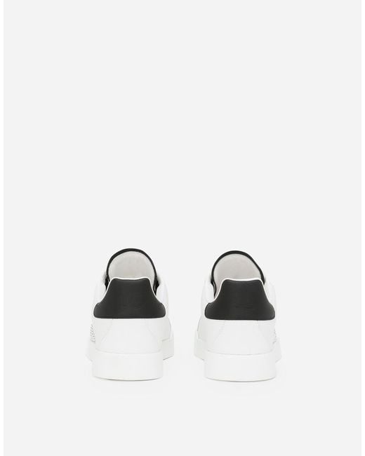 Dolce & Gabbana White 'Portofino' Sneakers