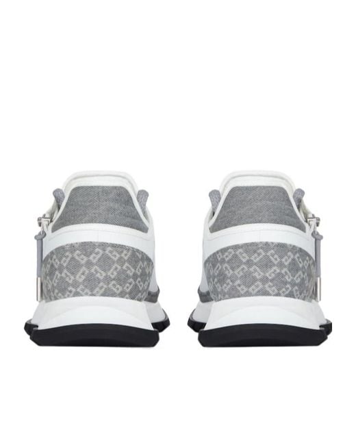Givenchy White 'Spectre' Zip Sneakers for men