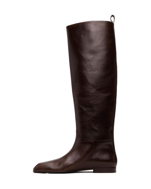 Khaite Brown Colt Over-The-Knee Boots