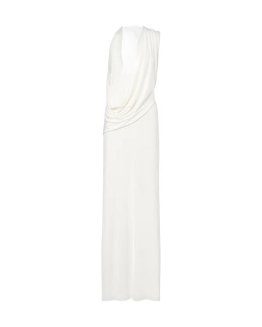 Magda Butrym White Draped Gown