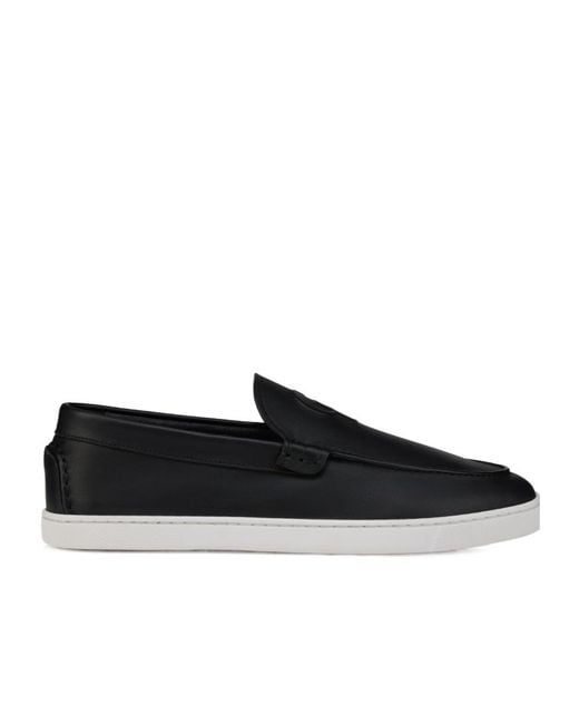 Christian Louboutin Black Round-Toe Loafers for men