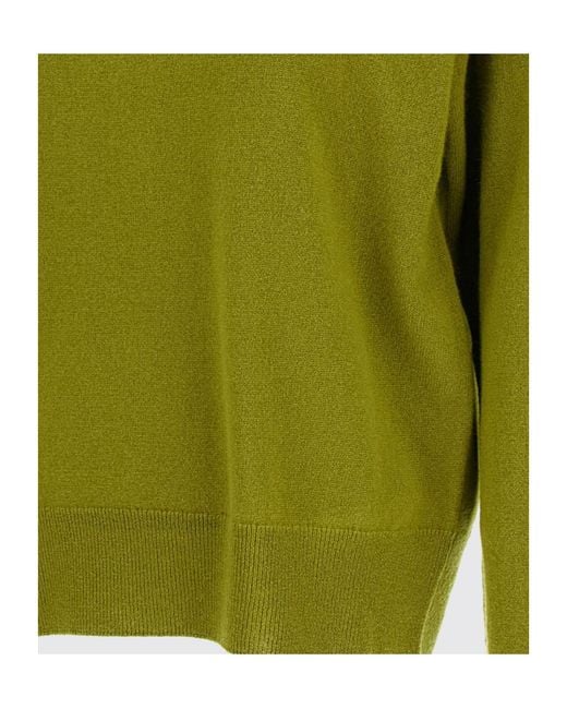 Extreme Cashmere Green Crew Neck Cashmere Knit Sweater