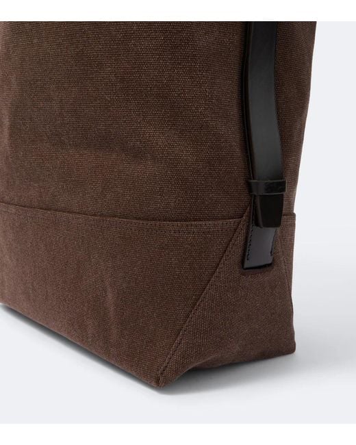 Lemaire Brown Logo-Detail Shoulder Bag for men