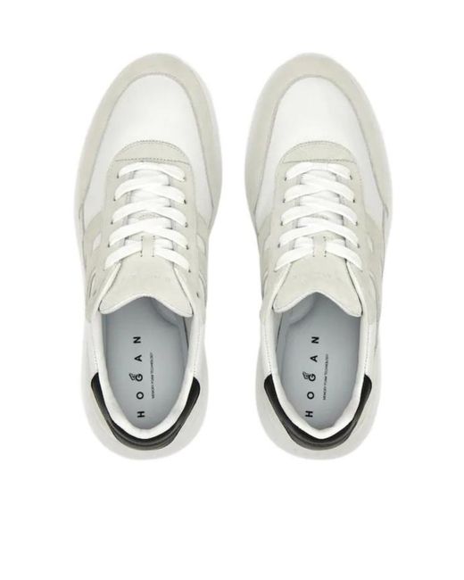 Hogan White Interactive Low Top Sneakers for men