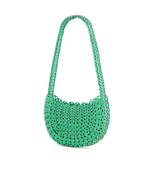Rabanne Green Moon 1969 Disc Detailed Shoulder Bag
