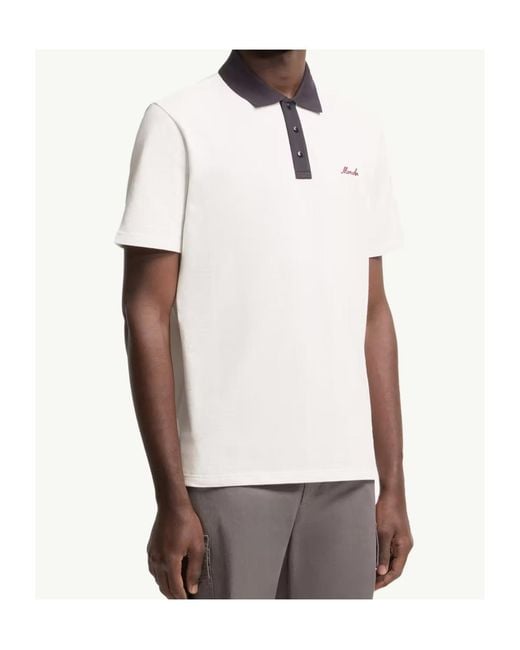 Moncler White Polo Shirts for men