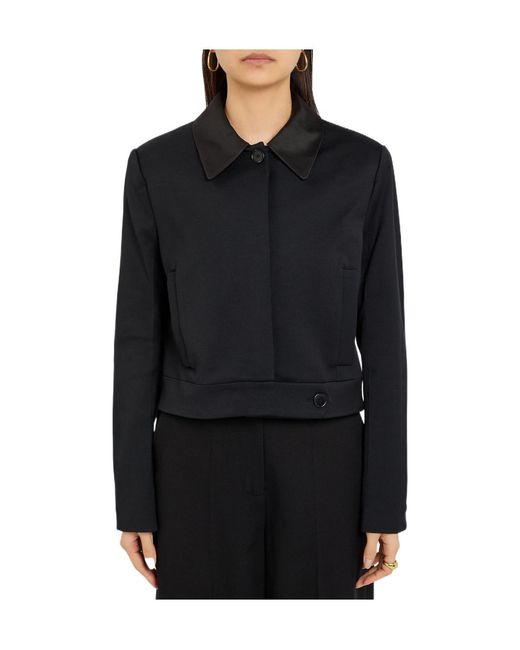Joseph Black Stretch-Crepe Jacket
