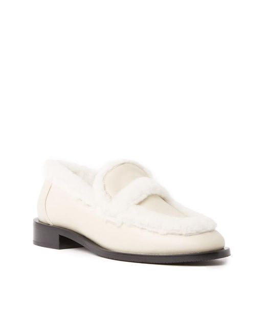 Stuart Weitzman White Round-Headed Love Shoes