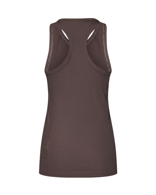 Adidas By Stella McCartney Brown Racer-Back Tank Top
