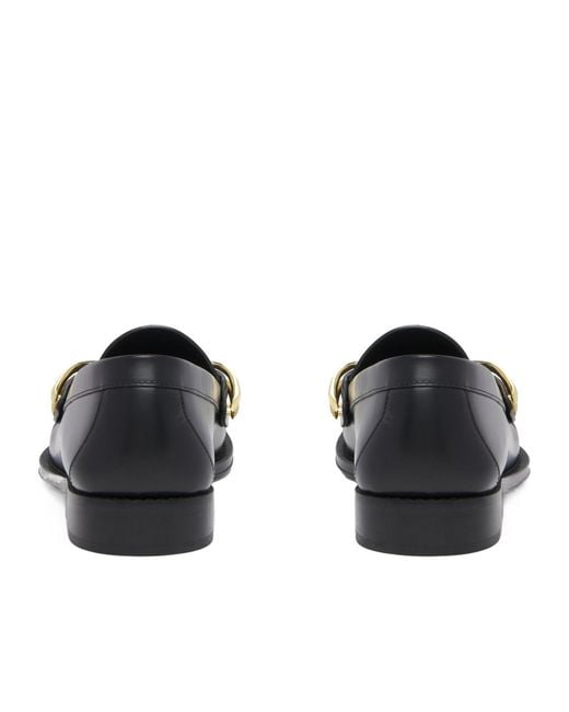 McQueen Black Wishbone Loafer for men